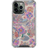 Warm Taupe Floral iPhone 13 Pro Max Clear Case
